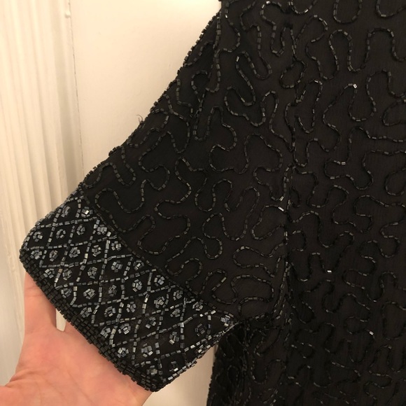 Sequin beaded vintage cropped cardigan - Picture 3 of 6